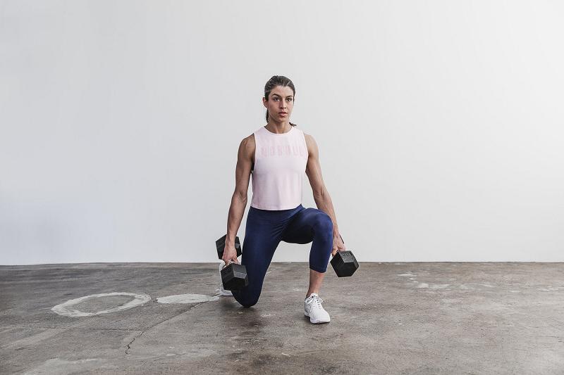 Nobull WoMuscle Tank (SEASONAL Colors) Women's Tanks Pink | USA L2267I